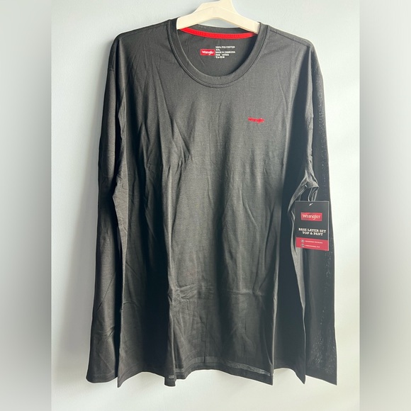Wrangler Mens Base Layer Top & Bottom Shirt & Pants Set - Picture 1 of 10